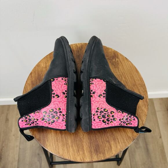 Native Kensington Treklite Black And Pink Chelsea Boot Girls Size 2 - Picture 7 of 11